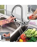 Въртящ се накрайник за кухненска мивка с три функции на струята 360 градуса